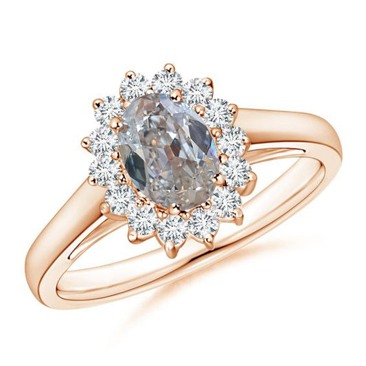 natural round diamond 2.50ct ring front view