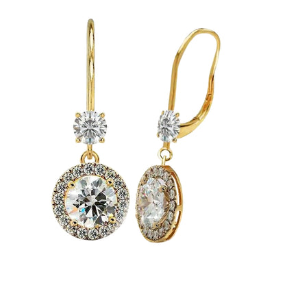 Diamond Dangle Earrings