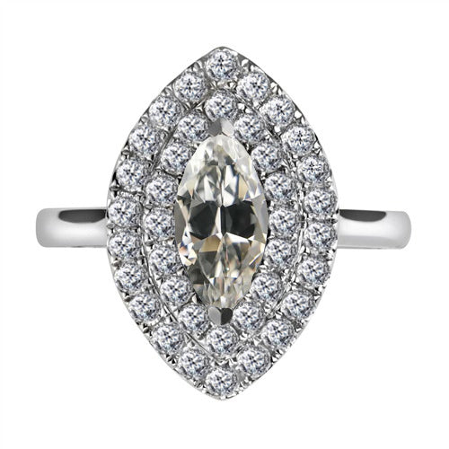 natural round diamond 2.50ct ring front view
