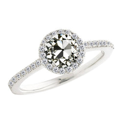 Halo Old Miner Real Diamond Anniversary Ring 2.50 Carats