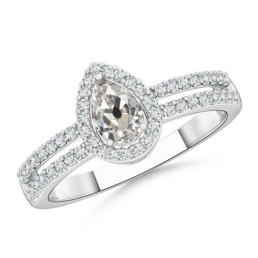 natural round diamond 3ct ring front view