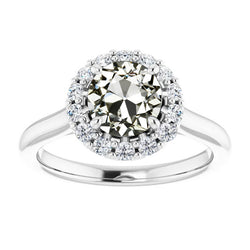 Natural Diamond Ring 5ct - White Gold 14K