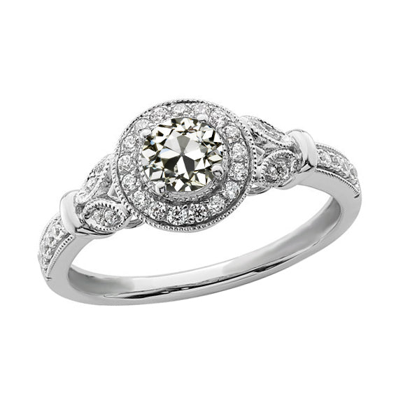 Halo Ring Old Miner Diamond Ring
