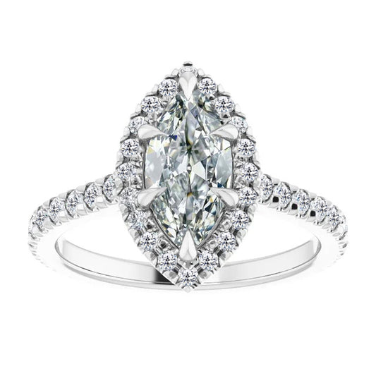 natural round diamond 6ct ring front view