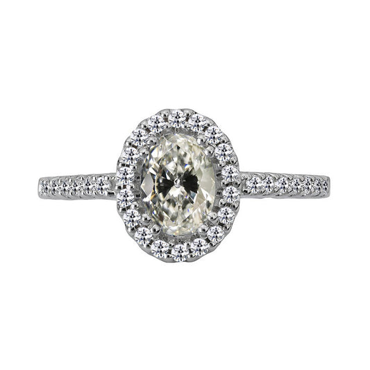 natural round diamond 5.50ct ring front view