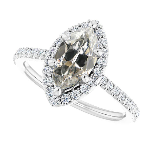 natural round diamond 7.25ct ring front view
