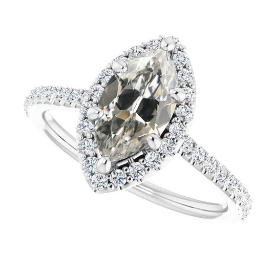 natural round diamond 7.25ct ring front view