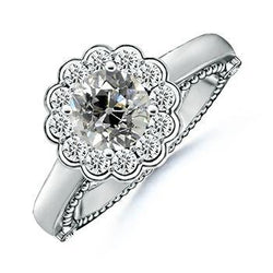 Natural Diamond Ring 2ct - White Gold 14K