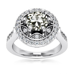 Natural Diamond Ring 5.75ct - White Gold 14K
