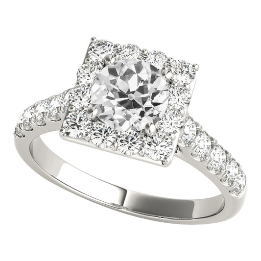 natural round diamond 5.50ct ring front view