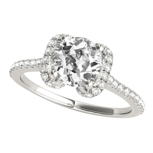 natural round diamond 5.50ct ring front view