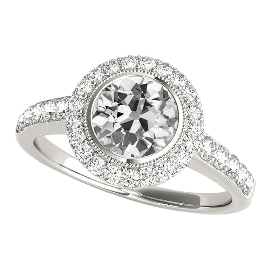 natural round diamond 4.50ct watch front view