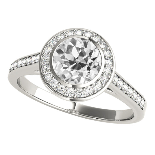 natural round diamond 5ct watch front view