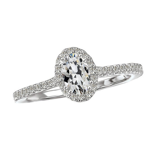 natural round diamond 5ct ring front view