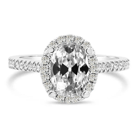 natural round diamond 6.50ct ring front view