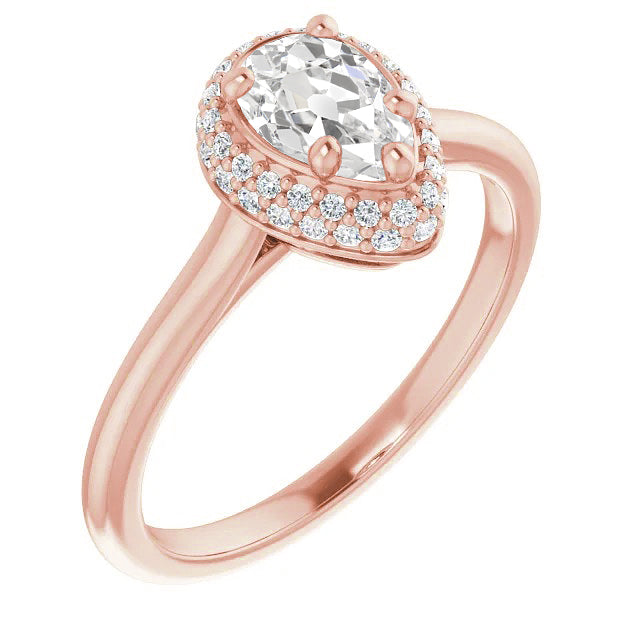 natural round diamond 4.70ct ring front view