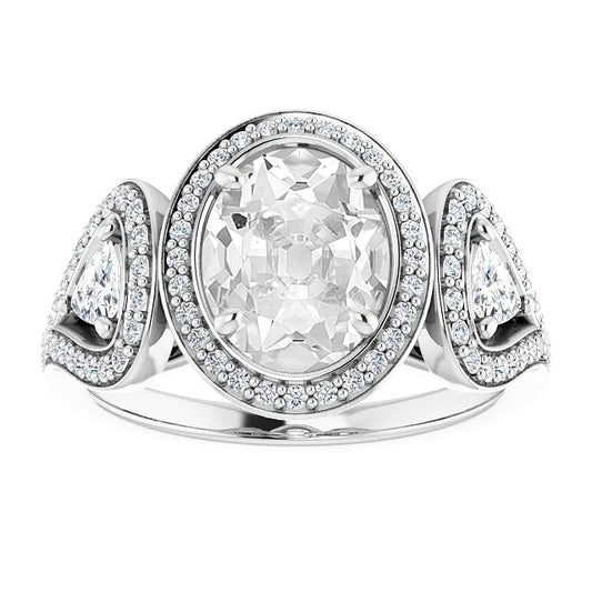 Halo Old Miner Diamond Ring