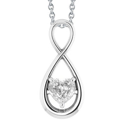 Heart Old Mine Cut 2.50 Carats Real Natural Earth Mined Diamond Pendant White Gold 14K