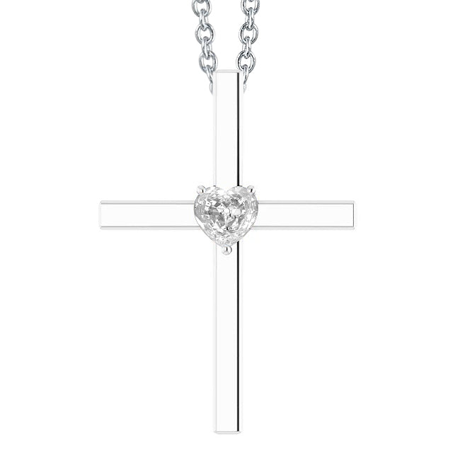 Heart Old Miner Diamond Pendant 1 Carat