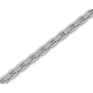 Diamond Chain Necklace Hermes Style 6.5 mm 9.25 Carats
