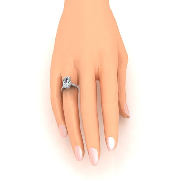 Oval Diamond Engagement Ring