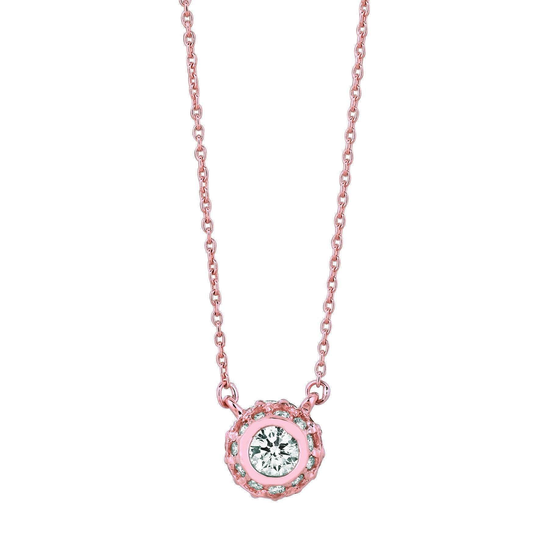 Pendant 1 Carat Diamond Pendant White Gold 14K