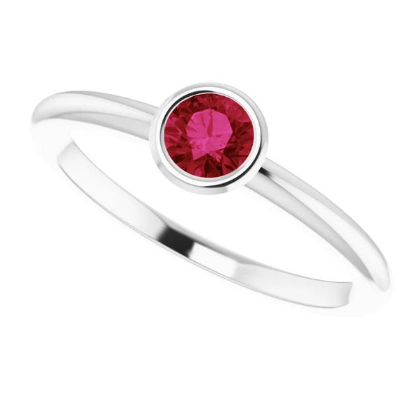 Solitaire Best Quality  Burmese Ruby Ladies Jewelry 