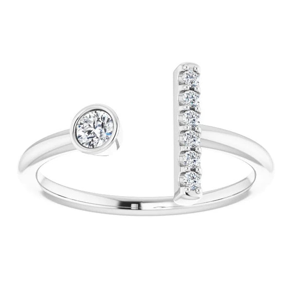 Bezel Set Round Diamond Engagement Ring