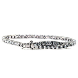 Lab Grown Diamond Tennis Fine Bracelet Round Cut 3.60 Carats White Gold