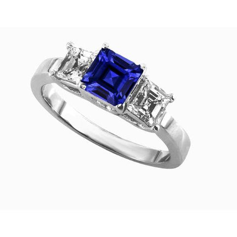 Ladies Asscher Diamond Ring 