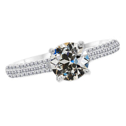 Ladies Old Miner Natural Diamond Accented Wedding Ring 3.50 Carats