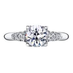 Real  Ladies Round Old Cut Diamond 2.50 Carats Wedding Ring