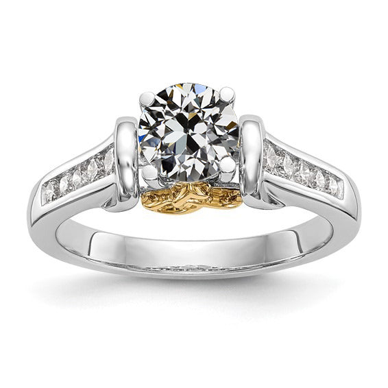 Lady’s Ring Round Old European Diamond Channel Set
