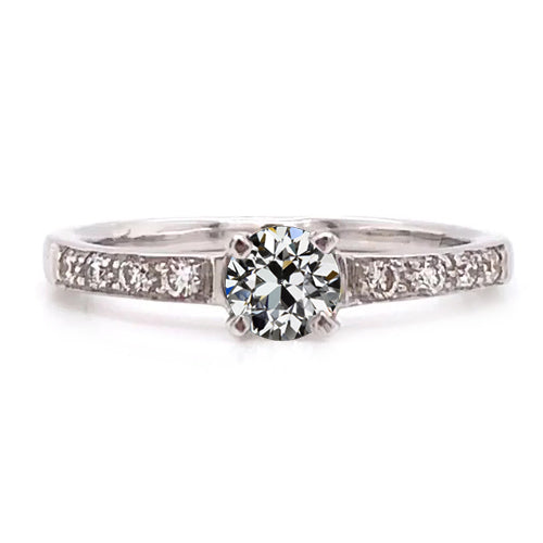 Lady’s High Quality  Ring Round Old Miner Diamond