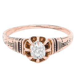 Like Edwardian Jewelry Natural Earth Mined Diamond Engagement Ring Cushion Cut