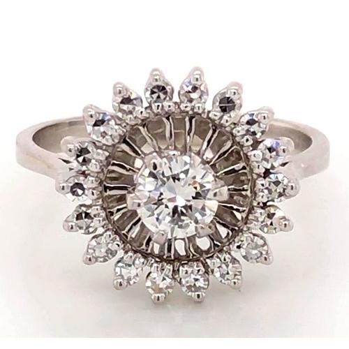 Like La Belle Epoque Jewelry Engagement Ring Flower Stlye 2 Carats
