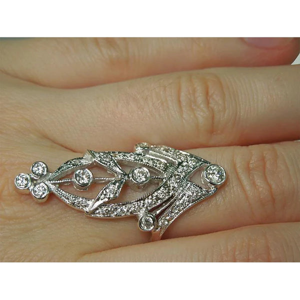 Like La Belle Epoque Jewelry Marquise Shape Round  Ring