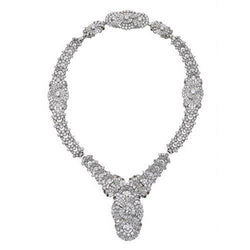 Like La Belle Epoque Jewelry Sparkling 110 Ct Small Diamond Necklace