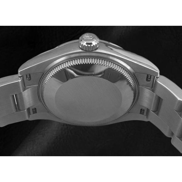 Rolex Ladies Oyster Perpetual 31mm Tiffany Luminous Dial Plain Bezel Steel Watch