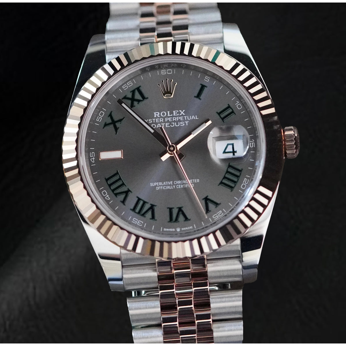 natural diamond watch side angle