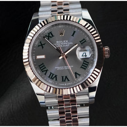 natural diamond watch side angle