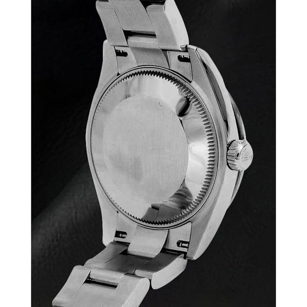 Men's Rolex Datejust Silver Luminous Dial Fluted Bezel 41mmSteel Watch