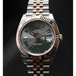 Natural 126331 Rolex Two Tone Watch Mens 41mm Yellow Gold 18K