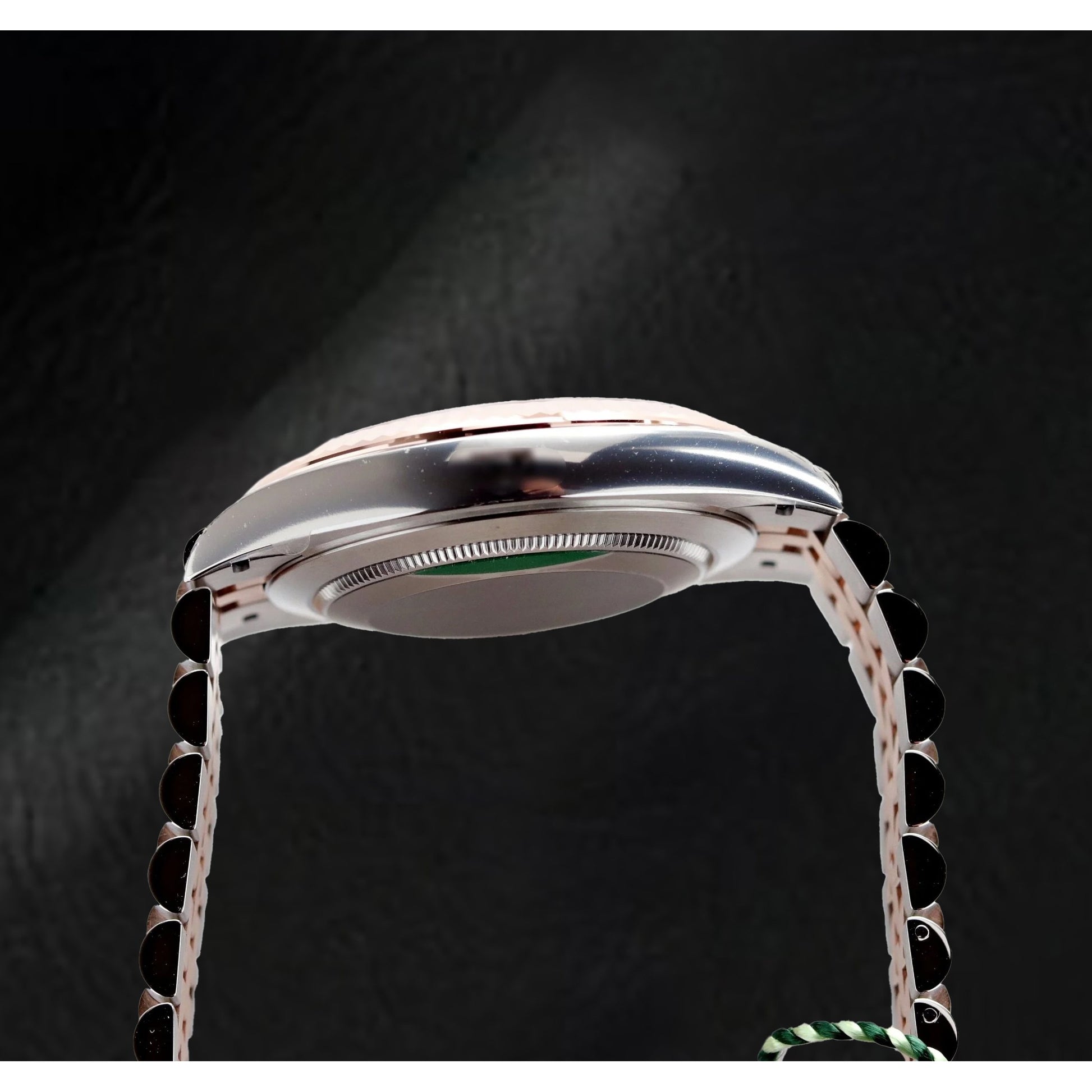 natural diamond watch top view