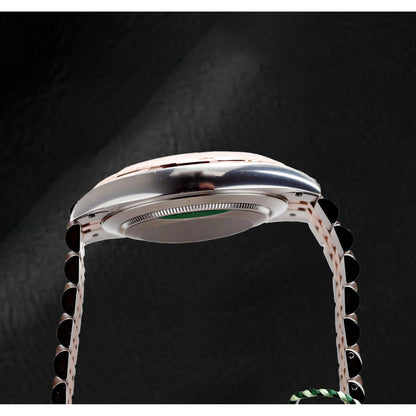 natural diamond watch top view