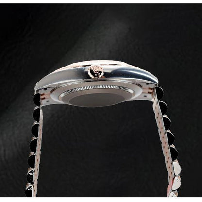 natural diamond watch close up detail