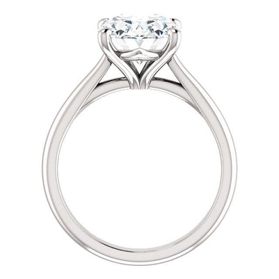 Prong Set NEw Solitaire Marquise  Sparkling Unique Solitaire White Gold Diamond Ring 