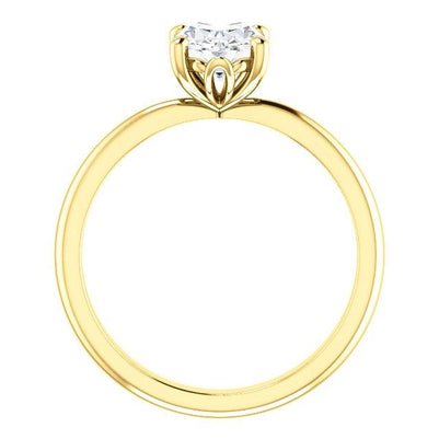 Sparkling Unique Solitaire White Gold Diamond Ring  