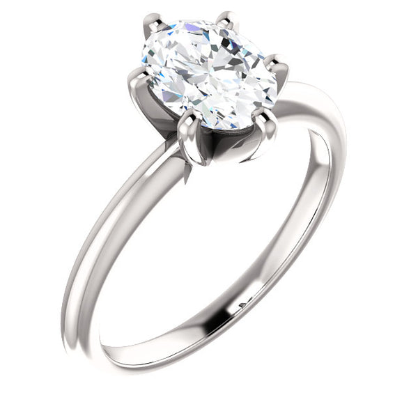   Women Jewelry Sparkling Unique Solitaire White Gold Diamond Anniversary Ring 