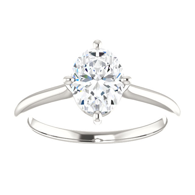 Sparkling Unique Lady’s Solitaire White Gold 